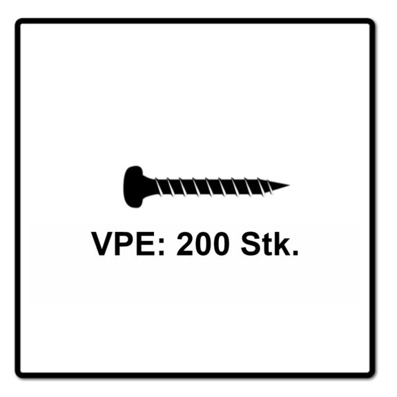 Fischer Power-Fast II FPF II Spanplattenschraube 4,0x50 mm 200 Stück ( 670240 ) Pan Head mit Torx Vollgewinde galvanisch verzinkt, blau passiviert-Beschreibung lesen