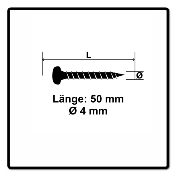 Fischer Power-Fast II FPF II Spanplattenschraube 4,0x50 mm 200 Stück ( 670240 ) Pan Head mit Torx Vollgewinde galvanisch verzinkt, blau passiviert-Beschreibung lesen