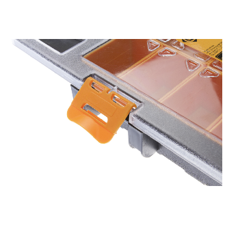 "FORTE Tools K-ORG-10 Werkzeugkasten in 35x24x6 cm, Aufbewahrungsbox, Organizer mit 10 verschiedenen Fächern."-Beschreibung lesen