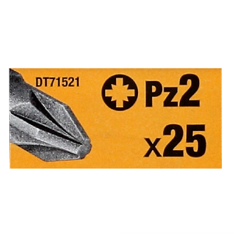 DeWalt DT 71521 Bit-Set PZ2 25 mm 25 tlg. ( N427052 )-Beschreibung lesen