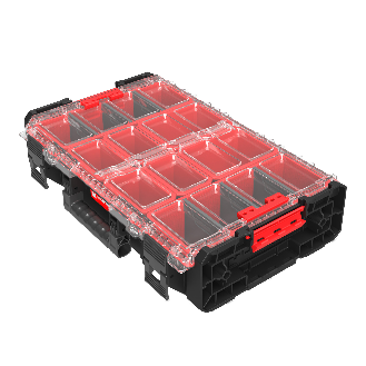 Qbrick System ONE Organizer XL 2.0 stapelbar 582 x 387 x 131 mm 13,5 l IP66 mit 6 Einsätzen und 6 Trennwänden-Beschreibung lesen