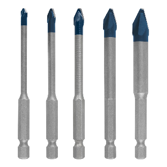 Bosch EXPERT HEX-9 HardCeramic Bohrer, 5tlg Set 4/5/6/8/10 (2 608 900 597)-Beschreibung lesen