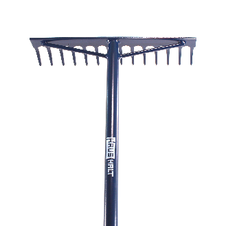 Bien sûr, 

"Haushalt R107MS Universaler Rechen - blauer Metallstiel - ergonomischer, rutschfester roter Gummigriff (000051310974)"-Beschreibung lesen