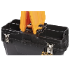 "FORTE Tools MG-22 Jumbo-Werkzeugkasten in 58x23x31 cm, Werkzeugkoffer, Kasten mit Metalllaschen und internem Organizer."