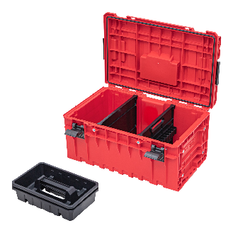 Qbrick System ONE 350 2.0 Vario RED ULTRA HD Custom Modularer Werkzeugkoffer Organizer 585 x 385 x 320 mm 38 l stapelbar-Beschreibung lesen