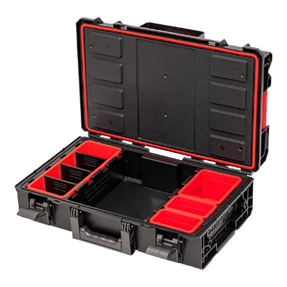 Qbrick System ONE 200 2.0 Professioneller Werkzeugkoffer Modularer Organizer 585 x 385 x 190 mm 15,4 l stapelbar IP66-Beschreibung lesen