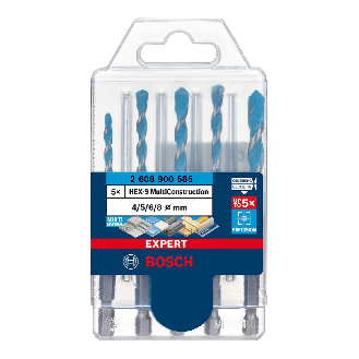 Bosch EXPERT HEX-9 MultiConstruction Bohrer, 5tlg Set 4/5/6/8 (2 608 900 585)-Beschreibung lesen