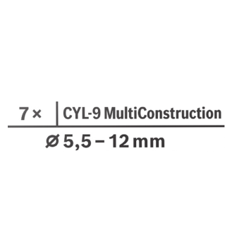 Bosch EXPERT CYL-9 MultiConstruction Bohrer-Set 7tlg 5/5.5/6/7/8/10 (2 608 900 648)-Beschreibung lesen