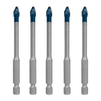 Bosch EXPERT HEX-9 HardCeramic Bohrer, 5tlg Dachziegel-Set 6mm (2 608 900 599)-Beschreibung lesen