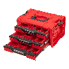 Qbrick System PRO Schublade 3 Werkzeugkoffer 2.0 Expert ROT ULTRA HD Werkzeugkoffer 450 x 310 x 244 mm 13,5 l stapelbar IP54 mit 3