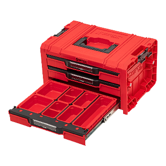 Qbrick System PRO Schublade 3 Werkzeugkoffer 2.0 Expert ROT ULTRA HD Werkzeugkoffer 450 x 310 x 244 mm 13,5 l stapelbar IP54 mit 3-Beschreibung lesen
