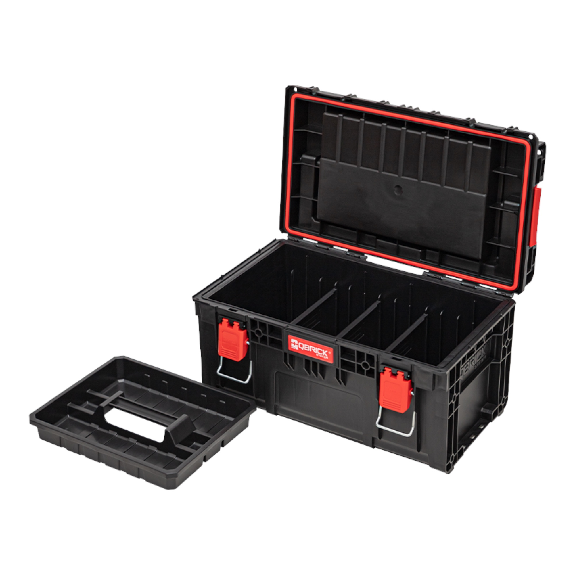 Qbrick System PRIME Toolbox 250 Expert mit stapelbarem Organizer 535 x 327 x 277 mm 26l IP66 mit 10 Trennwänden + 5 Einlagen.-Beschreibung lesen