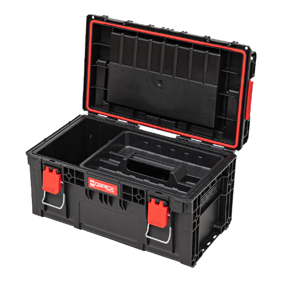 Qbrick System PRIME Toolbox 250 Expert mit stapelbarem Organizer 535 x 327 x 277 mm 26l IP66 mit 10 Trennwänden + 5 Einlagen.-Beschreibung lesen