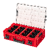 Qbrick System ONE Organizer 2XL ROT ULTRA HD Custom + ONE Connect-Adapter 582 x 387 x 172 mm 19,5 l stapelbar IP66