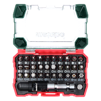 Metabo Bit-Box SP 25 mm 32 Stück (626700000) Philips / Pozidriv / Schlitz / Torx / Inbus-Beschreibung lesen