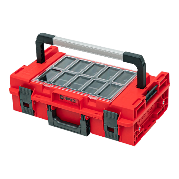 Qbrick System ONE 200 2.0 Expert RED ULTRA HD Custom Modularer Werkzeugkoffer Organizer 585 x 385 x 190 mm 15,4 l-Beschreibung lesen