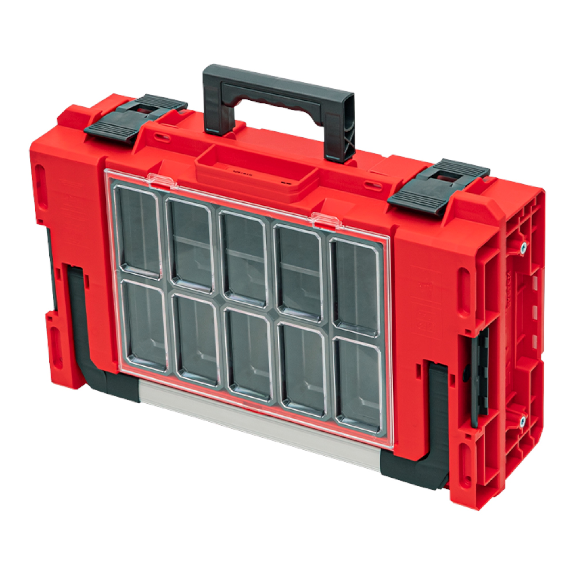 Qbrick System ONE 200 2.0 Expert RED ULTRA HD Custom Modularer Werkzeugkoffer Organizer 585 x 385 x 190 mm 15,4 l-Beschreibung lesen