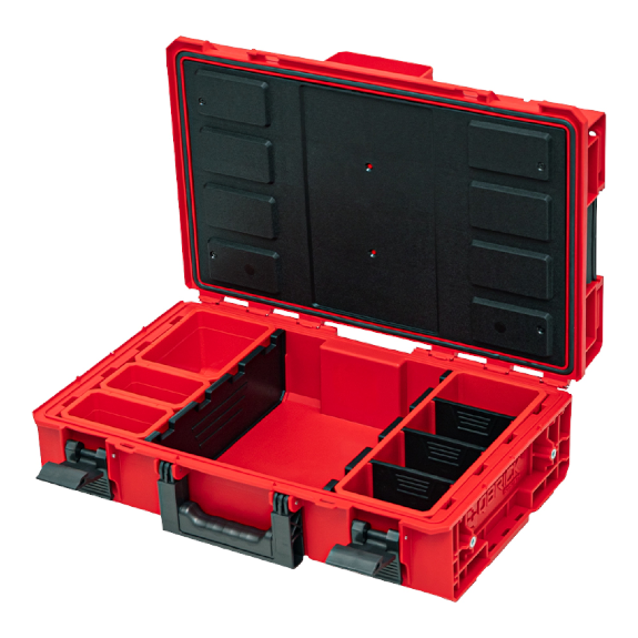 Qbrick System ONE 200 2.0 Expert RED ULTRA HD Custom Modularer Werkzeugkoffer Organizer 585 x 385 x 190 mm 15,4 l-Beschreibung lesen