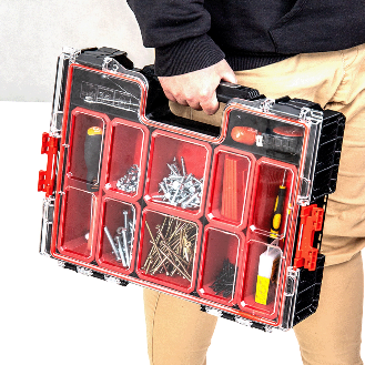Qbrick System PRO 300 Organizer 452 x 358 x 110 mm 9 l stapelbar IP54-Beschreibung lesen