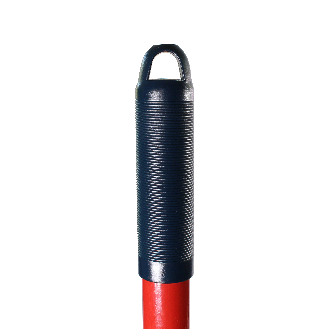 HAUSHALT Rechen LR002 H, 150 cm, roter Glasfaserstiel, mit blauem, ergonomischem und rutschfestem Gummigriff.-Beschreibung lesen