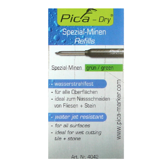 Pica DRY Spezial Minen Wasserstrahlfest Grün 10 Stk. ( 4042 )-Beschreibung lesen