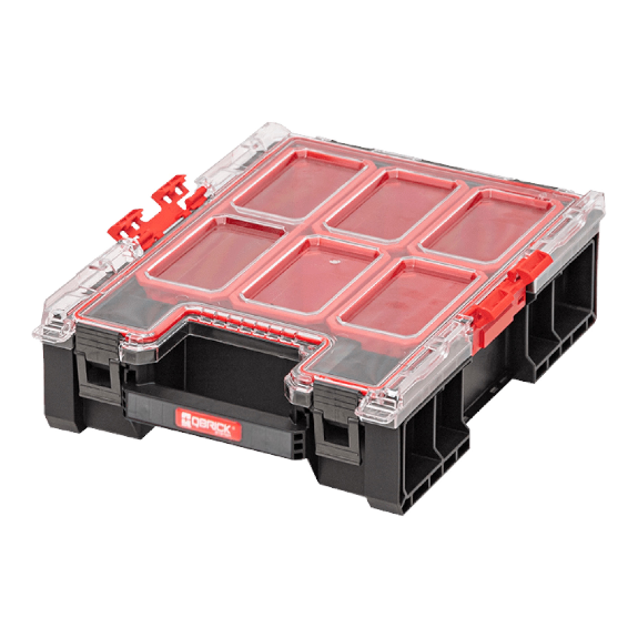 Qbrick System ONE Organizer M Plus stapelbar 364 x 264 x 106 mm 4 l IP66 mit 5 Einsätzen.-Beschreibung lesen