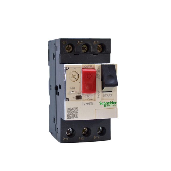 TeSys - Disjoncteur moteur magnéto-thermique GV2ME16 - 3P - commande par bouton poussoir - réglage th. 9 à 14A-Lire la description