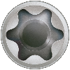 Terrassenschraube T25 aus Edelstahl A2 5x70mm