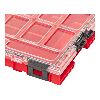 Qbrick System ONE Organizer L 2.0 ROT ULTRA HD stapelbar 531 x 379 x 77 mm 6 l IP66 mit 10 Einsätzen