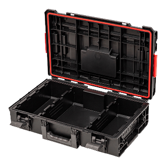 Qbrick System ONE 200 2.0 Vario Modularer Werkzeugkoffer-Organizer 585 x 385 x 171 mm 15,4 l stapelbar IP66-Beschreibung lesen