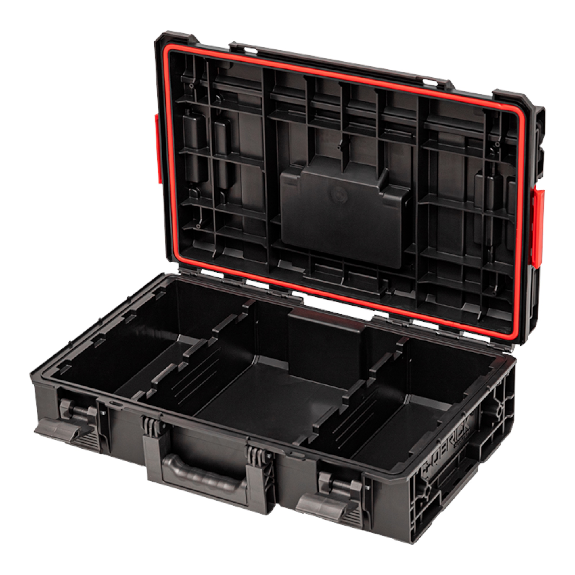 Qbrick System ONE 200 2.0 Vario Modularer Werkzeugkoffer-Organizer 585 x 385 x 171 mm 15,4 l stapelbar IP66-Beschreibung lesen