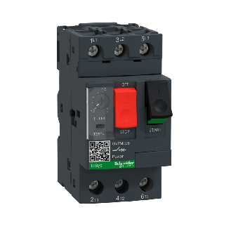 TeSys - Disjoncteur moteur magnéto-thermique GV2ME06 - 3P - commande par bouton poussoir - réglage th. 1 à 1.6A-Lire la description