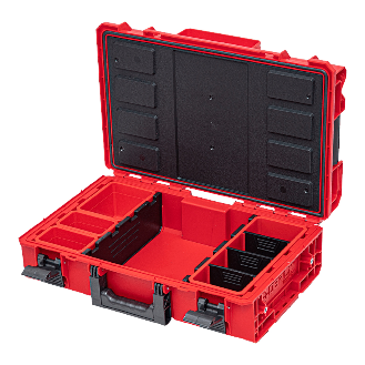 Qbrick System ONE 200 2.0 Technik ROT ULTRA HD Individuelle Modulare Werkzeugkoffer Organizer 585 x 385 x 190 mm 15,4 l-Beschreibung lesen