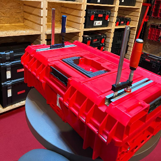 Qbrick System ONE 200 2.0 Technik ROT ULTRA HD Individuelle Modulare Werkzeugkoffer Organizer 585 x 385 x 190 mm 15,4 l-Beschreibung lesen