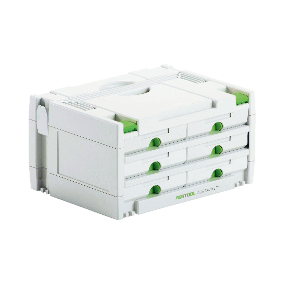 Festool SYS 3-SORT/6 SORTAINER Systainer Werkzeugkoffer Organizer (491984) 395 x 295 x 210 mm 6 Schubladen-Beschreibung lesen