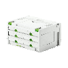 Festool SYS 3-SORT/6 SORTAINER Systainer Werkzeugkoffer Organizer (491984) 395 x 295 x 210 mm 6 Schubladen