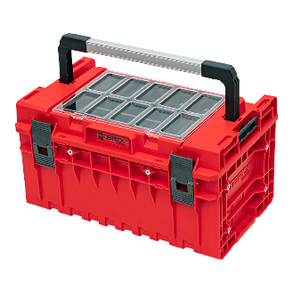 Qbrick System ONE 350 2.0 Expert RED ULTRA HD Custom Modularer Werkzeugkoffer Organizer 585 x 385 x 320 mm 38 l stapelbar-Beschreibung lesen