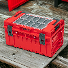 Qbrick System ONE 350 2.0 Expert RED ULTRA HD Custom Modularer Werkzeugkoffer Organizer 585 x 385 x 320 mm 38 l stapelbar