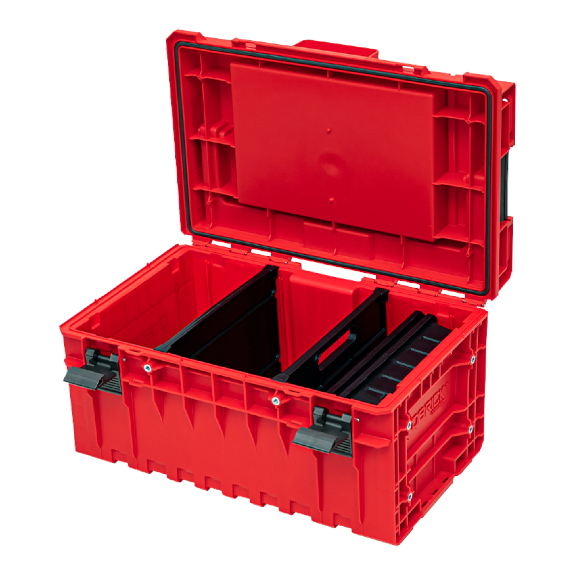 Qbrick System ONE 350 2.0 Expert RED ULTRA HD Custom Modularer Werkzeugkoffer Organizer 585 x 385 x 320 mm 38 l stapelbar-Beschreibung lesen