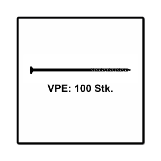 Fischer Power-Fast II FPF II Spanplattenschraube 6,0x100 mm 100 Stück ( 670457 ) Senkkopf mit Torx Teilgewinde galvanisch verzinkt, blau passiviert-Beschreibung lesen