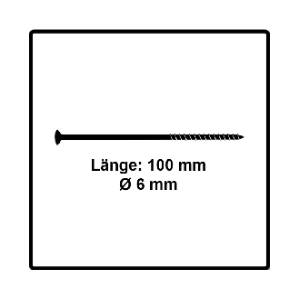 Fischer Power-Fast II FPF II Spanplattenschraube 6,0x100 mm 100 Stück ( 670457 ) Senkkopf mit Torx Teilgewinde galvanisch verzinkt, blau passiviert-Beschreibung lesen