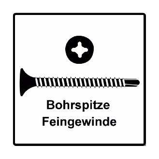 GIX-D TROMPETENKOPF 3,5 x 25 H2 BOHPITZE PHOSPH MAGAZINIERT-Beschreibung lesen