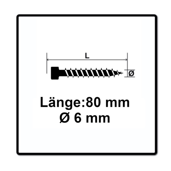 SPAX ZylKo T-STAR+ 6,0x 80 VG Wirox-Beschreibung lesen
