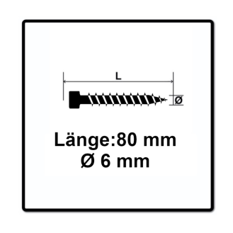 SPAX ZylKo T-STAR+ 6,0x 80 VG Wirox-Beschreibung lesen
