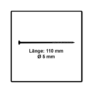 Fischer Power-Fast II FPF II Spanplattenschraube 5,0x110 mm 50 Stück ( 670673 ) Senkkopf mit Torx Teilgewinde galvanisch verzinkt, blau passiviert-Beschreibung lesen
