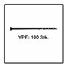 Fischer Power-Fast II FPF II Spanplattenschraube 6,0x180 mm 100 Stück ( 670465 ) Senkkopf mit Torx Teilgewinde galvanisch verzinkt, blau passiviert