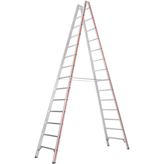 HYMERA Alu-Sprossen-Stehleiter 2x14 HYMERA Alu-Sprossen-Stehleiter 2x14-Beschreibung lesen