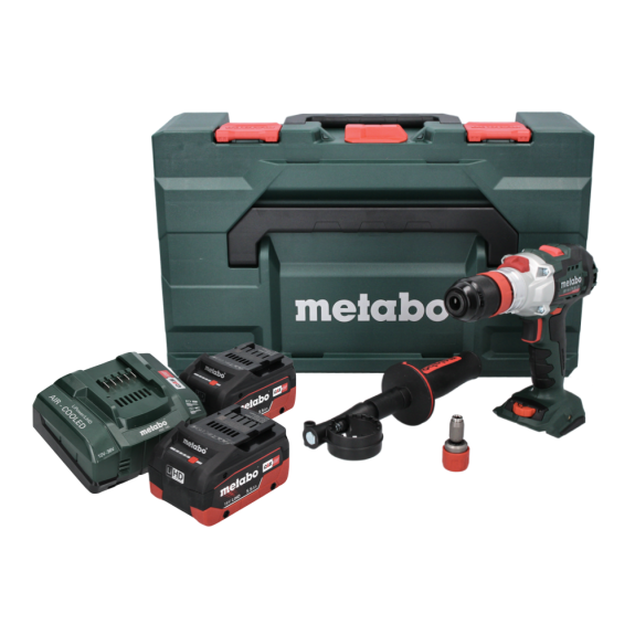 Metabo SB 18 LTX BL Q I Akku-Schlagbohrschrauber 18V Brushless 130Nm + 2x Akku 5,5Ah + Ladegerät + Koffer-Beschreibung lesen