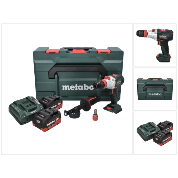 Metabo SB 18 LTX BL Q I Akku-Schlagbohrschrauber 18V Brushless 130Nm + 2x Akku 5,5Ah + Ladegerät + Koffer-Beschreibung lesen