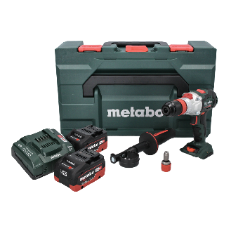 Metabo SB 18 LTX BL Q I Akku-Schlagbohrschrauber 18V Brushless 130Nm + 2x Akku 5,5Ah + Ladegerät + Koffer-Beschreibung lesen